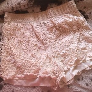 Crochet shorts